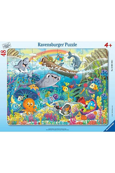 RAVENSBURGER Puzzle 48 Piese Tip Ramă - Prietenii Din Ocean (Ravensburger-04156)