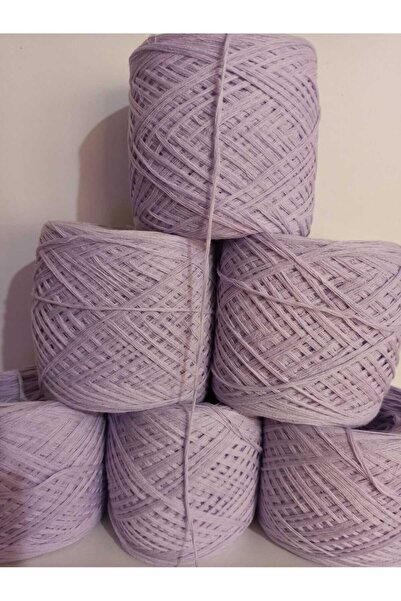 İPEK YÜN İPLİK DÜNYASI Koton (İtalyan Merserize) Örgü İpi (Lila) 100gr