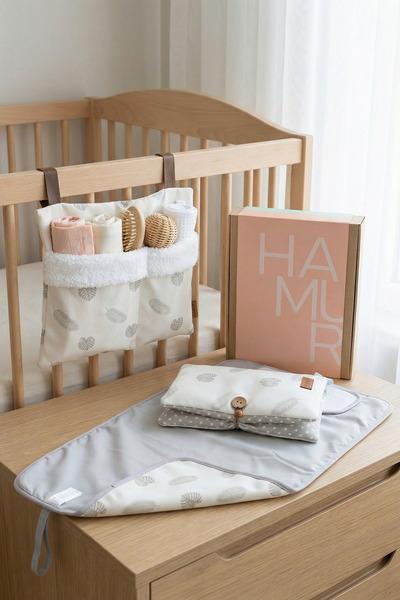 HAMUR Newborn 3-Piece Mother Baby Gift Hospital Release Diaper Care Bag Piece...