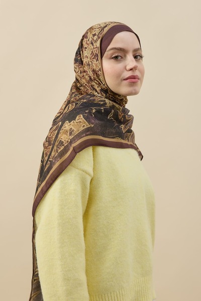 Modakaşmir Papelya Desen Liva modal Șal