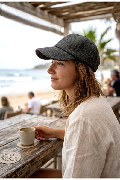 LAGRANZE Ženska bejzbol kapa od papira Tekstura slame Podesiva minimalna dnev...