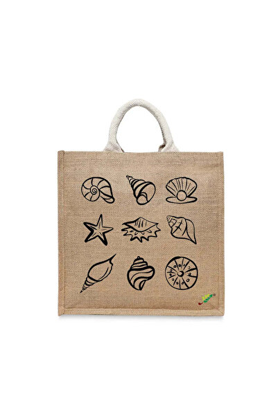 BYFT حقيبة تعليقة - طقم حقائب قطن أنيقة متعددة الاستخدامات مطبوع أحجار المحيط...