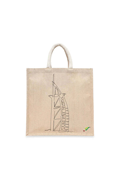 BYFT Tote Bag - Burj Al Arab Printed Stylish Carry-All Cotton Tote Set of 01