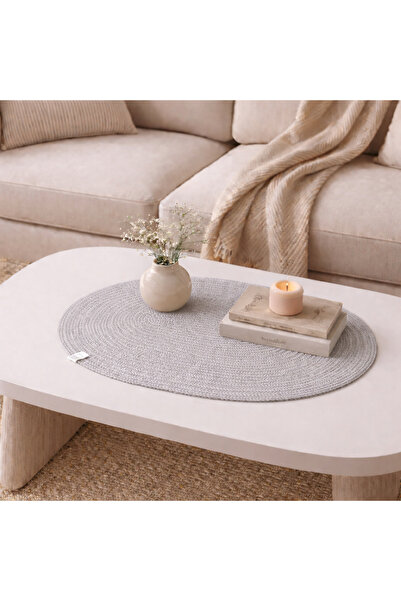 ÖRGÜM Bohemian Style Round Coffee Table Cover 45X45 cm