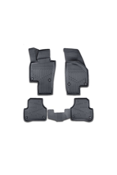 DELUXETUNING Set covorașe auto din cauciuc Skoda Superb II 2008-2015, formă d...