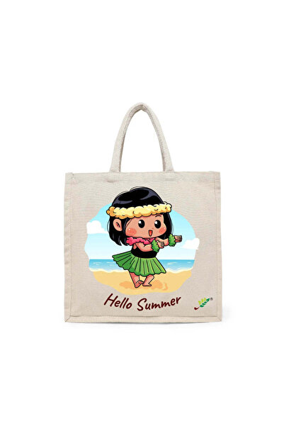 BYFT حقيبة تعليقة - طقم حقائب قطن أنيقة متعددة الاستخدامات مطبوع راقصة الجزير...