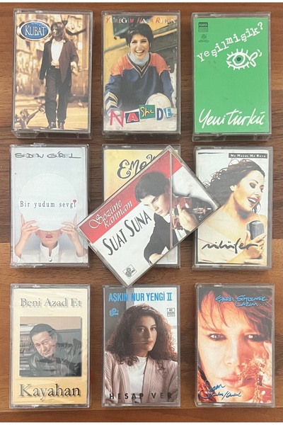 Raks مجموعة كاسيت بوب تركية مكونة من 10 قطع (سيتم إرسال الأشرطة الموجودة في ا...