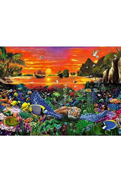 RAVENSBURGER Puzzle 500 de piese - Broasca țestoasă de recif (Ravensburger-00...