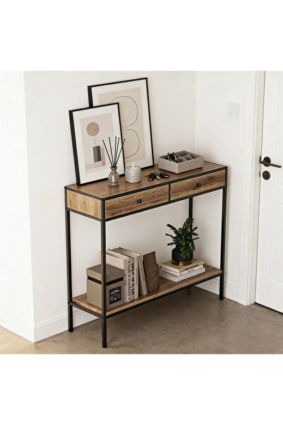 RahaShop طاولة كونسول، طاولة مدخل، طاولة جانبية، طاولة أريكة بدرجين، 100 × 33...