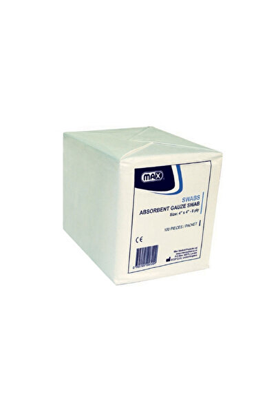 Max مسحة شاش 8 طبقات 4 بوصة × 4 بوصة