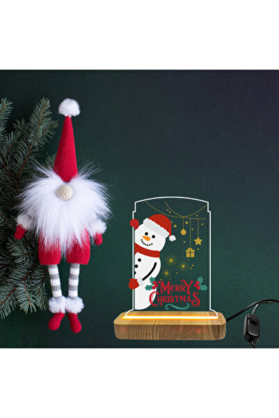 renklime Yılbaşı Temalı Hediye 6 Masa Üstü ışıklı