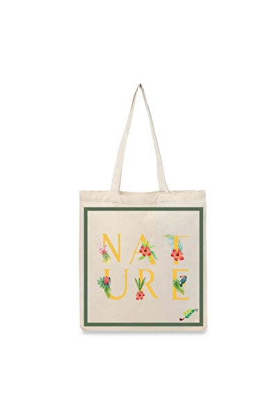 BYFT حقيبة تعليقة - حقيبة تسوق قطن أنيقة متعددة الاستخدامات مطبوع طبيعية، طقم...