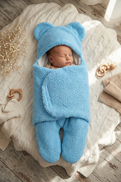DUBLİNO KİDS 0-12 Months Fiber-Earred Baby Sleeping Bag Welsoft Fleece - Plus...