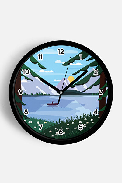 JHAAR Αφηρημένο - Μποέμ - Φύση - Μοντέρνο ρολόι τοίχου με θέα στη θάλασσα - 3...