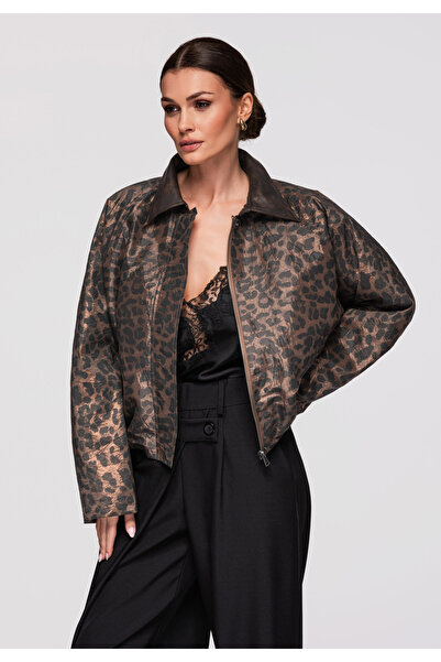 OMBRE Μπουφάν V-1 καφέ L