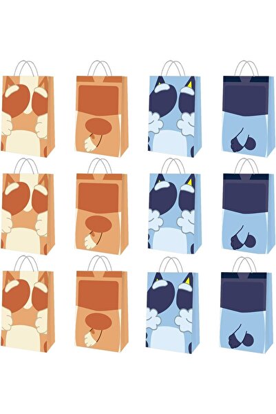 Arabest 18Pcs Cartoon Dog Party Favor Candy Bags, Goodie Gift Bags with Handl...