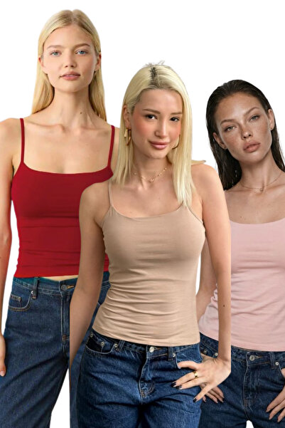 Madmext Ανοιχτό μπορντό/ροζ/μπεζ ρυθμιζόμενο λουράκι με κούμπωμα Γυναικείο σε...