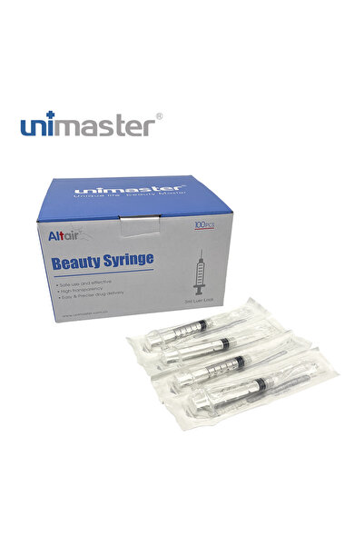 Unimaster Luer Lock Şırınga 3ml 100 Adet