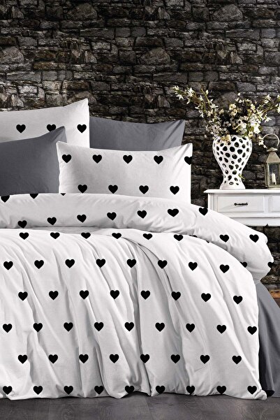 ShoeTek Chax Double Duvet Cover Set Small Black Covered in Black