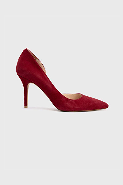 adL Süet Deri Topuklu Ayakkabı