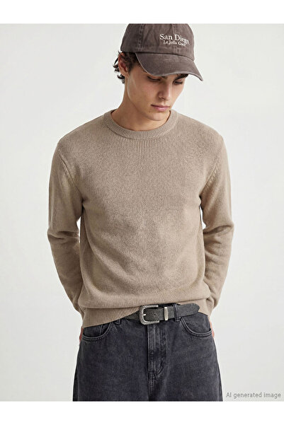 LC Waikiki Rmz Gi̇yi̇m Farkiyla Zero Roba Collar Men's Knitwear Sweater