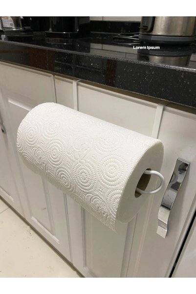 Feronyahome & Garden Cabinet Door Paper Towel Rack, Paper Towel Holder, Bathroom and Kitchen Towel