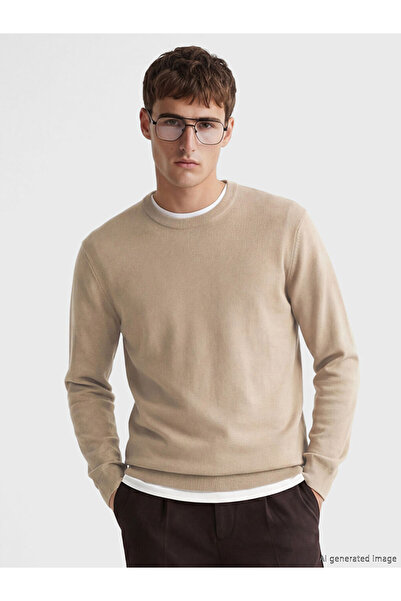 LC Waikiki Lcw Vision Brown Crew Neck Men's Knitwear Sweater