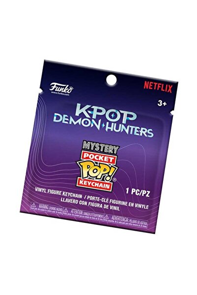 Funko سلسلة مفاتيح بوكيت بوب! أنيميشن كيبوب ديمون هانتر الغامضة (قطعة واحدة)