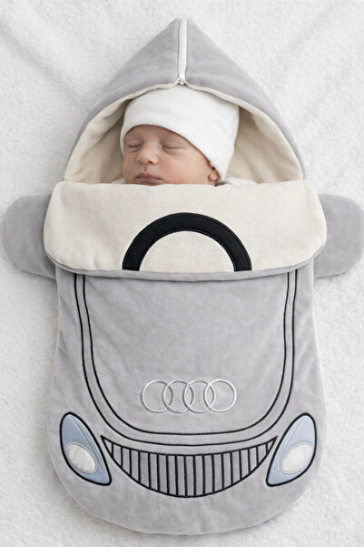 GÜLERBEBECİX Baby Swaddle Car Pattern