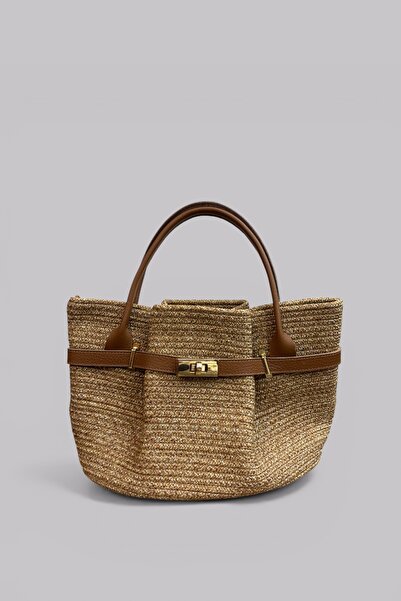 MaVaux Elise Genuine Leather Detailed Lightweight and Soft Rope Clutch Bag - ...