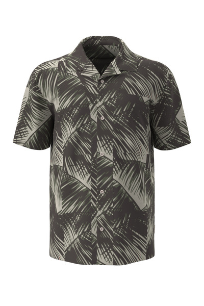 Calvin Klein Men's Khaki Short Sleeve Buttoned Shirt