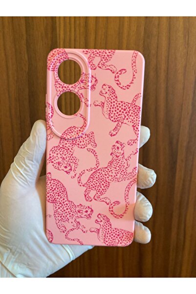 Newon Oppo A60 Leopard Printed Inside Velvet Silicone Phone Case