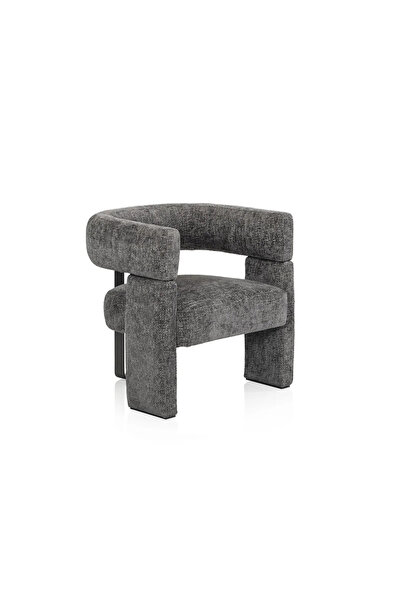 Midas Furniture كرسي استقبال لون رمادي كاميلوت
