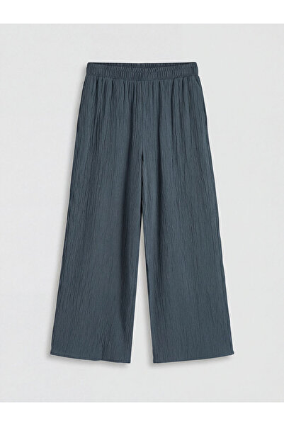 LC Waikiki LCWAIKIKI Classic Indigo – дамски панталони с ластик в талията и ш...