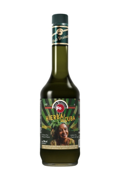 FO Hierba De Cuba Küba Nanesi Aromalı ve Misket Limonlu Şurup – Premium 700 ml