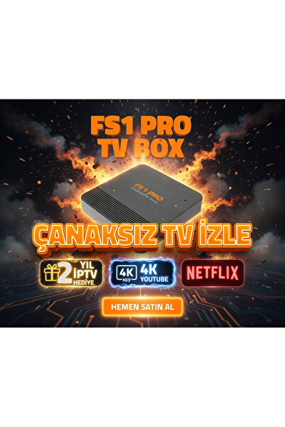 FS1PRO TEKNOLOJI TV BOX ANDROİD FS1 PRO - çanaksız TV İPTV hediyeli