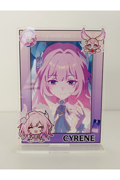 ganbarou art studio Honkai Star Rail Cyrene Pleksi fotoğraf çerçevesi 9x12 cm