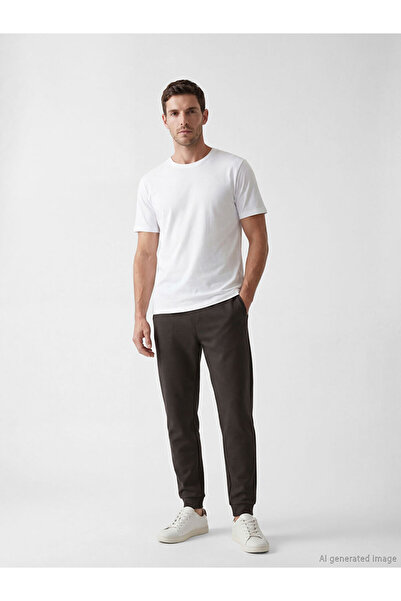 LC Waikiki Lcwaikiki Classic Brown Standard Fit Men's Jogger Sweatpants