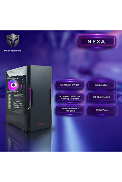 OEM NEXA AMD Ryzen 5 7500F | RTX5060 | 16GB RAM | 512 GB GEN4 SSD | Windows 1...