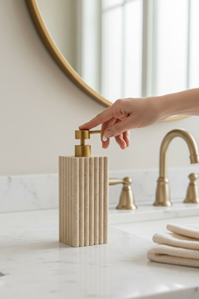 Bereketli Store Ladurée 790 ml Marble Line Δοσομετρητής Υγρού Σαπουνιού – Κομ...