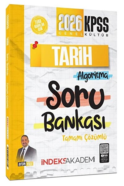 İndeks Akademi Yayıncılık 2026 KPSS Tarih Algoritma Soru Bankası Çözümlü - Ay...