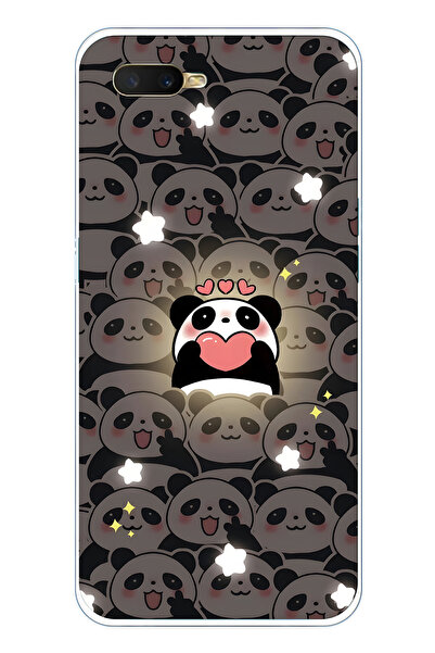 FLAMENKO حافظة هاتف شفافة لطيفة متوافقة مع هاتف اوبو A5S / AX7 / A12 من نوع P...