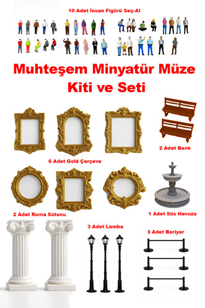 Friday Home 10 İnsan Figürlü - Minyatür Müze ve Teraryum için Muhteşem Paket ...