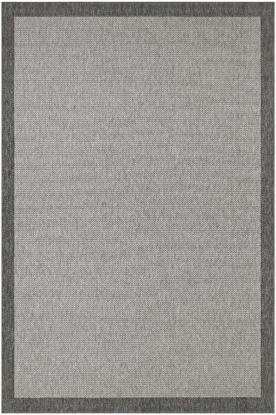 Cool Halı Grande Antrasit Çerçeveli Kaydırmaz Tabanlı Modern İnce Yumuşak Bal...