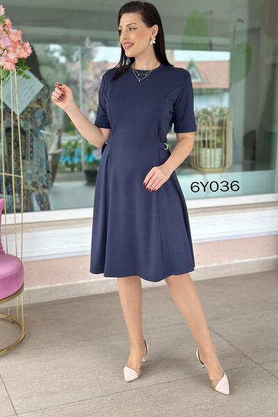 İnce Topuk Buckled Modal Dress 6Y036