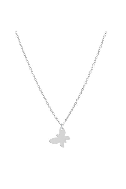 BIJUTERIA NEAGRA 925 Sterling Silver Butterfly Pendant Necklace