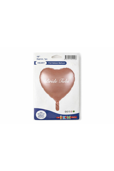 shop 18 Inch Bride to Be Heart Foil Balloon – Rose Gold Bachelorette Balloon
