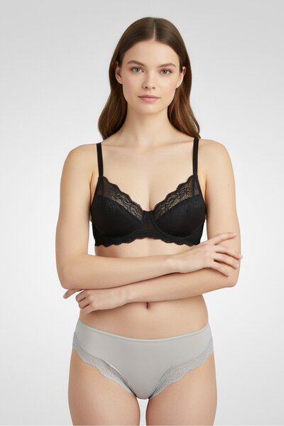 RENE ROFE Women 5 Pcs Plain Bikini Panties, Multicolor