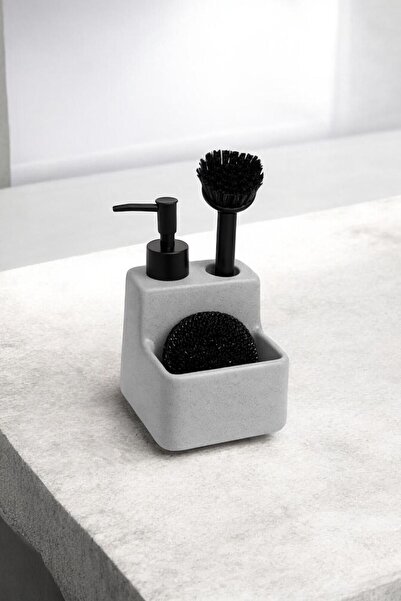 Bereketli Store Δοχείο υγρού σαπουνιού με βούρτσα και σφουγγαράκι |   Δοχείο ...