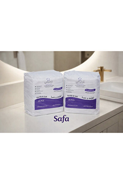 ALKUZAMA مناشف للاستخدام مرة واحدة (80 × 160 سم، 25 قطعة × 2) مناسبة للاستحما...